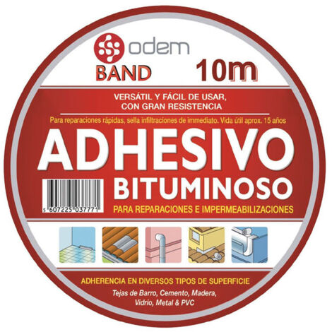 cinta butuminosa aluminio 20cm.X10M marca ODEM