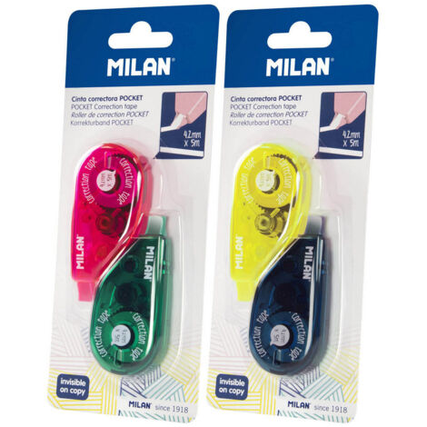 Cinta correctora 4,2mm x 5m milan colores/modelos surtidos