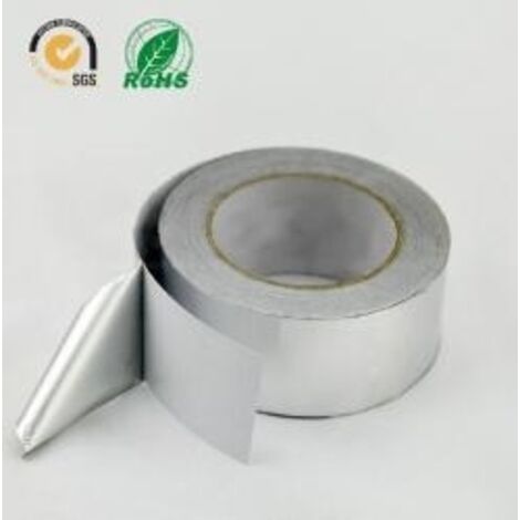 CINTA DE ALUMINIO 10mm/CON ADHESIVO/2m/25um