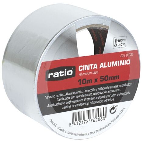 Cinta de aluminio RATIO 50mm x 50m