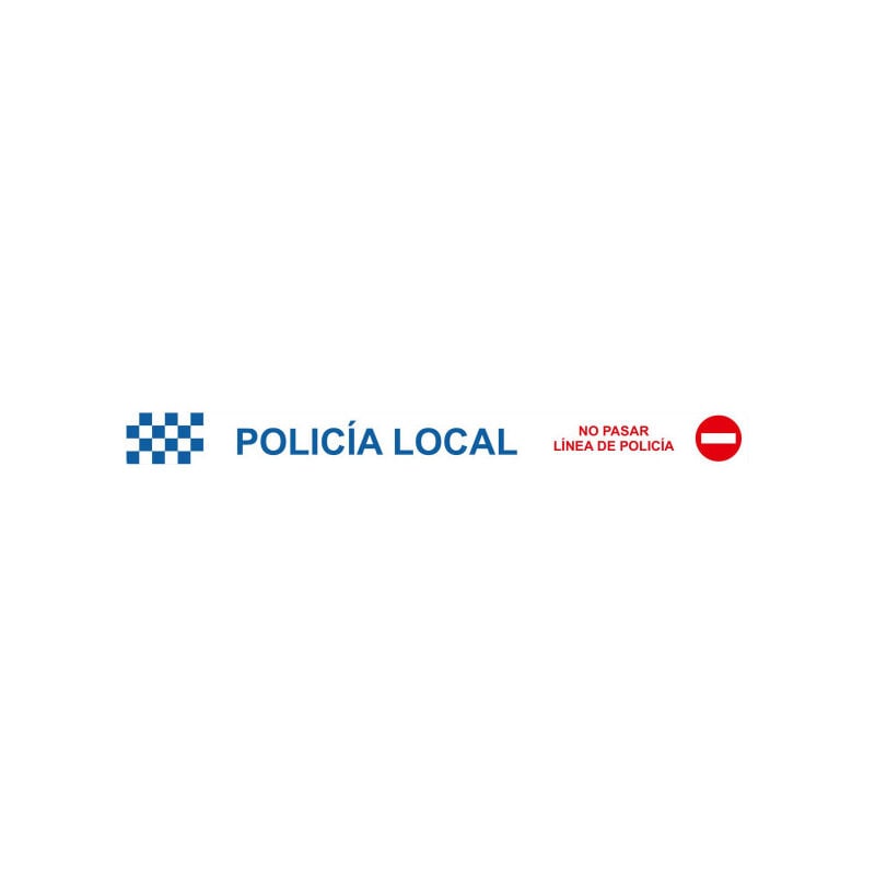 

Cinta de Balizamiento Policía Local 75 mm x 200 m x 0'05 mm