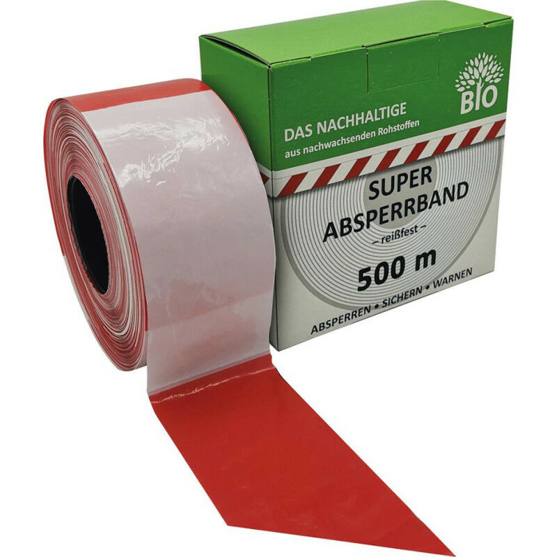 

Cinta de barrera 500m rollo rojo / blanco bloqueado El duradero hecho de materias primas renovables