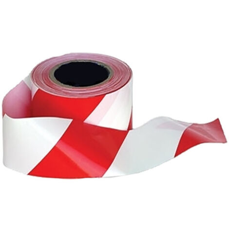Cinta de barrera/aviso barrera no adhesiva blanco rojo PORTWEST BT10  Rojo / Blanco