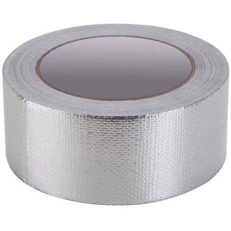 Cinta de caucho butílico de aluminio súper impermeable, para goteras en techos, grietas superficiales, huecos en alféizares de ventanas y roturas de tuberías (1,2 mm x 50 mm x 5 m)