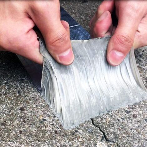 Cinta de caucho butílico resistente a altas temperaturas, impermeable, para reparación de tuberías de techo, herramientas para el hogar (largo: 5 m, ancho: 5 cm)
