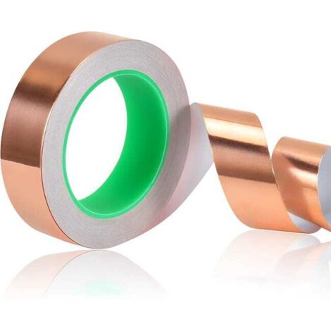 Cinta de Cobre - 20M - 30mm - Cinta Conductora - Blindaje EMI - 20 metros - Cinta de Cobre