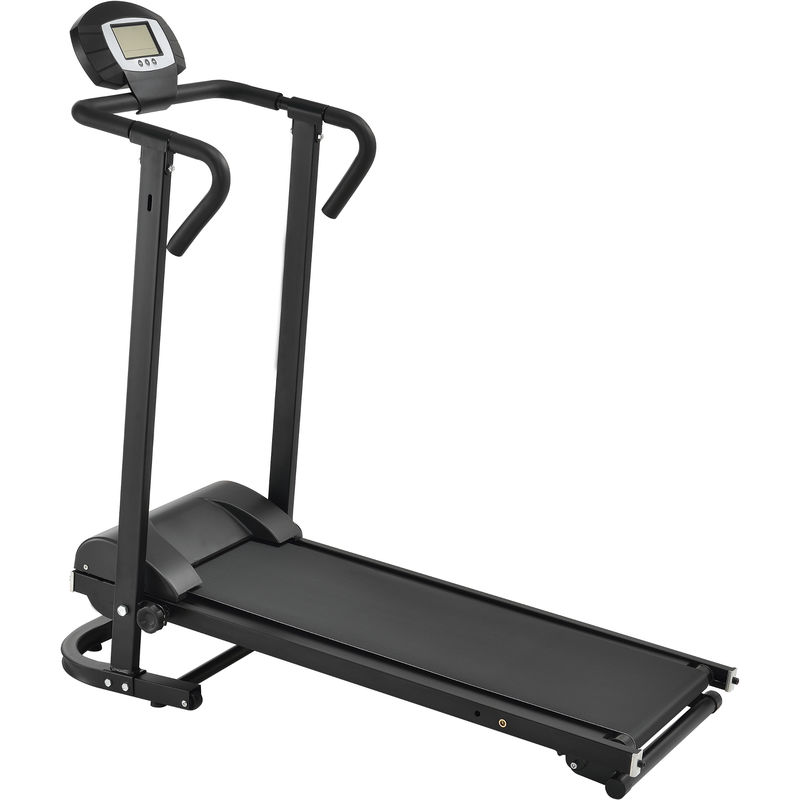 

Cinta de correr [negra] mecánica (NO automático) con pantalla LCD plegable entrenamiento en casa fitness
