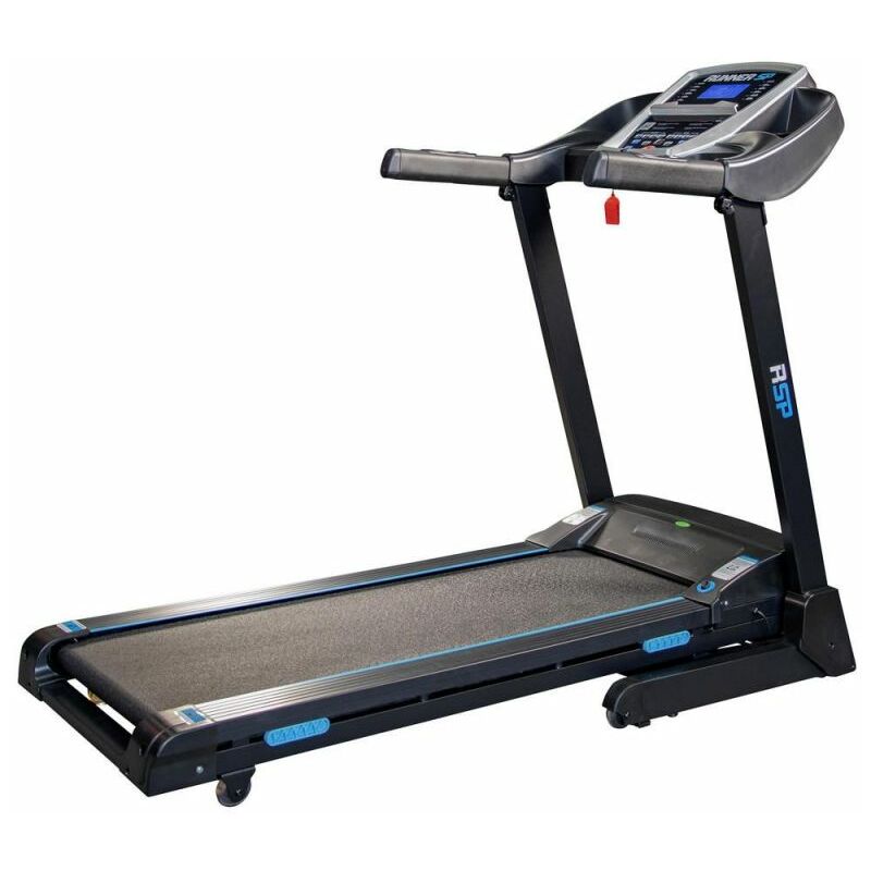 

Cinta de correr plegable RSP - 16km/h, 2.0 Cv, 12 Programas, Inclinación Motorisada 15%, Pantalla LCD, Bluetooth y Alta voces - Negro