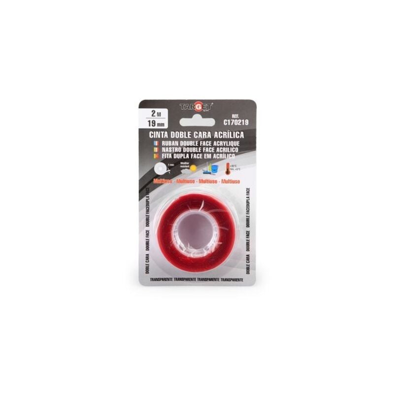 Cinta Doble Cara Transparente 5mx19mm Target