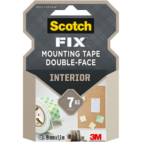 Cinta de Doble Cara Scotch 19 mm x 1,5 m Blanco