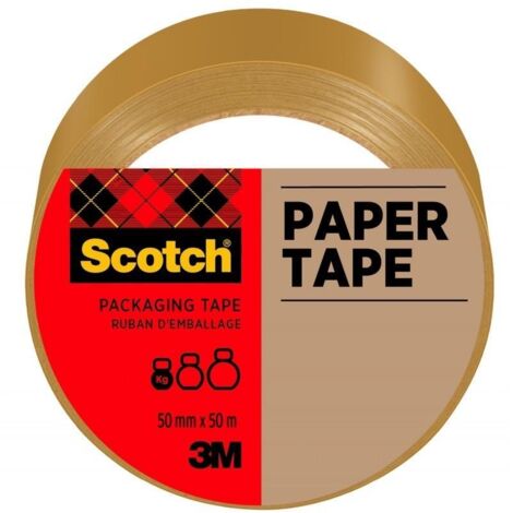 Cinta de embalaje de papel marrón de 50 mm x 50 m