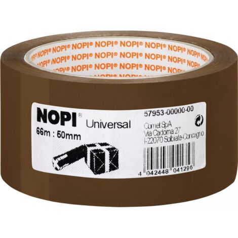 Cinta de embalaje universal 66m x50mm transparente (por 6)