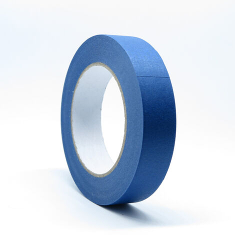 Cinta de enmascarar de vinilo autoadhesiva – Azul, 50 mm x 30 m, resistente a disolventes para interiores y pintura de vehículos.