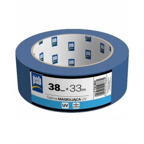 Cinta de enmascarar UV azul 38 mm 33 m