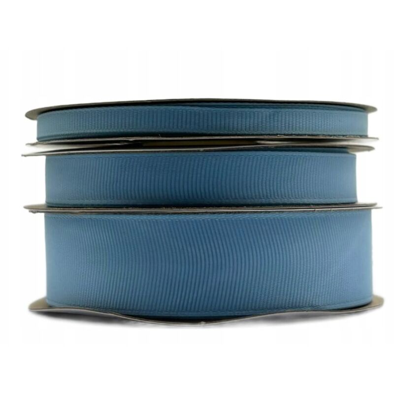 Cinta de grogrén azul, rollo de 6 mm, 22 m, para decoración