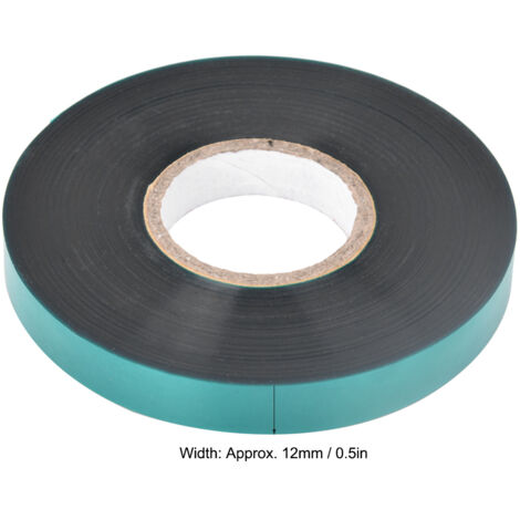 Cinta de injerto de PVC para jardines – Cinta adhesiva verde de 12 mm (0,5 pulgadas) y 95 g para árboles frutales y plantas.