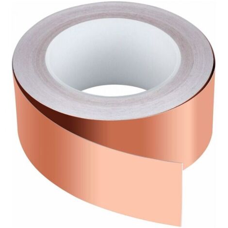 Cinta de lámina de cobre, 25 m x 50 mm, cinta de lámina de cobre de alta calidad, cinta de protección EMC, cinta de protección EMI, manualidades, reparaciones eléctricas, circuitos de papel