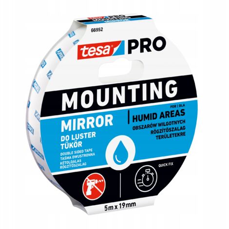Cinta de montaje tesa PRO para espejos 5 m