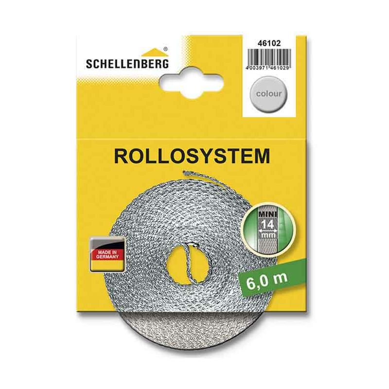

Cinta de persiana 14mmx6mts gris - Schellenberg