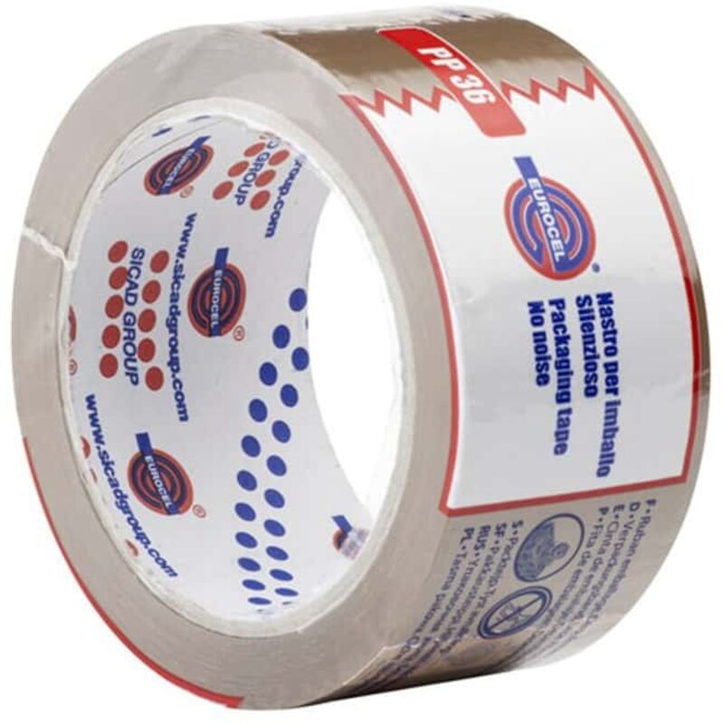 Cinta de polipropileno para embalaje color habana 50mmx66m - Eurocel
