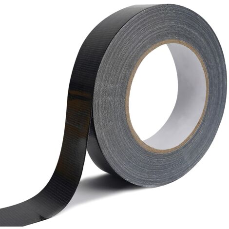 Cinta de reparación textil impermeable - 8 cm × 20 m - Negra