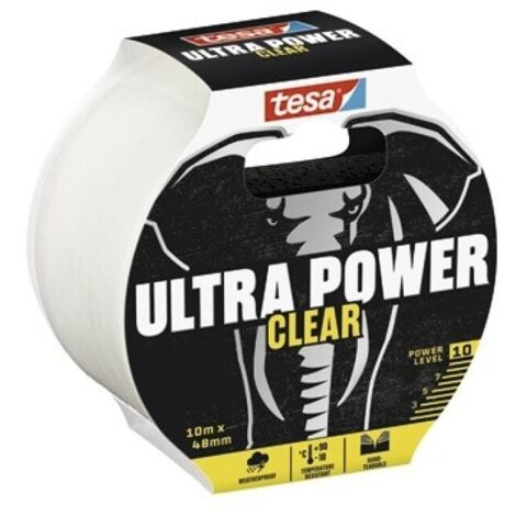 Cinta de reparacion ultra power clear aisla y sella 10 m x 4