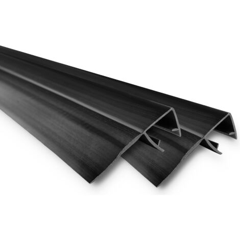 Cinta de sellado Armazi con resorte para vidrio, 4 mm, 90 cm, negra, 10 unidades.