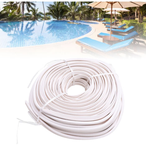 Cinta de sellado de PVC blanca de 36,5 metros de largo para revestimientos de piscinas interiores y exteriores.