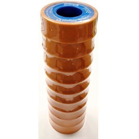 Cinta de teflón de 12 mts para tuberías (Pack x 10)  Pack 10 unidades Cinta de Teflón ancho 12 mm - Rollo 12 mts  Oferta exclusiva