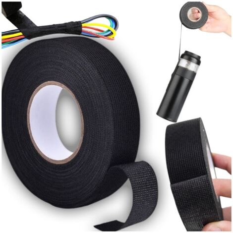 CINTA DE TELA AISLANTE, RESISTENTE, FUERTE AISLAMIENTO DE AZAFR脕N, 19mm 10M
