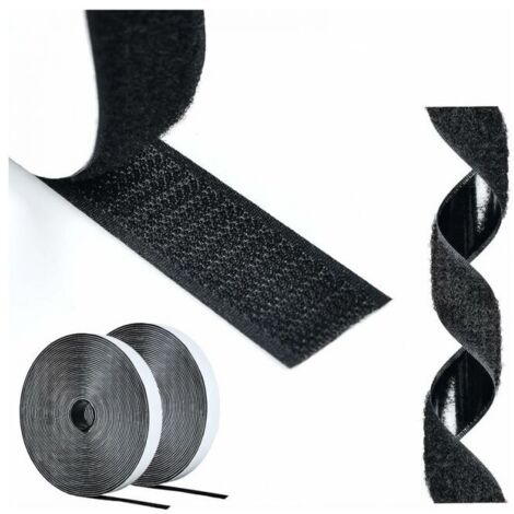 Cinta de velcro resistente a arañazos, cinta de velcro autoadhesiva, cintas de velcro de 20 mm de grosor para el hogar, bricolaje y manualidades
