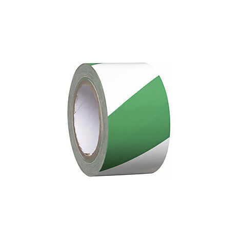 Cinta de vinilo bicolor para marcar suelos  anchura 75 mm 