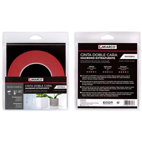 CINTA DOBLE CARA EXTRA F INVISIBLE - 19MMX8,25M