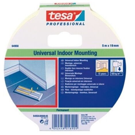 Cinta doble cara mounting pro universal interiores 5 m x 19