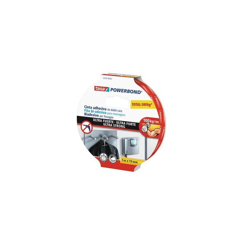 

Cinta doble cara Powerbond Ultrastrong 5Mx19mm Tesa Tape