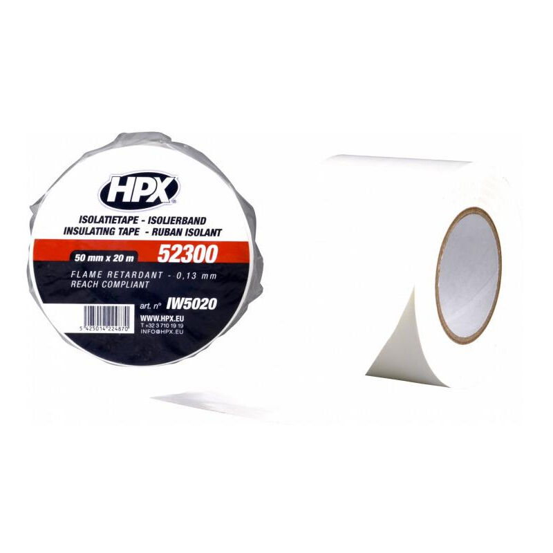 HPX - Cinta Eléctrica pvc Blanca 19mm x 20m IW1920