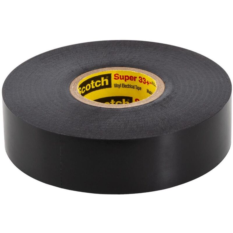 

Cinta Eléctrica de Vinilo Scotch Super 33+ 19mm x 20m 7000042541 Negro - Negro - 3M