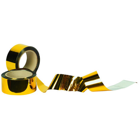 Cinta espantapájaros oro y plata 06399 50MMX100MT Karpatools