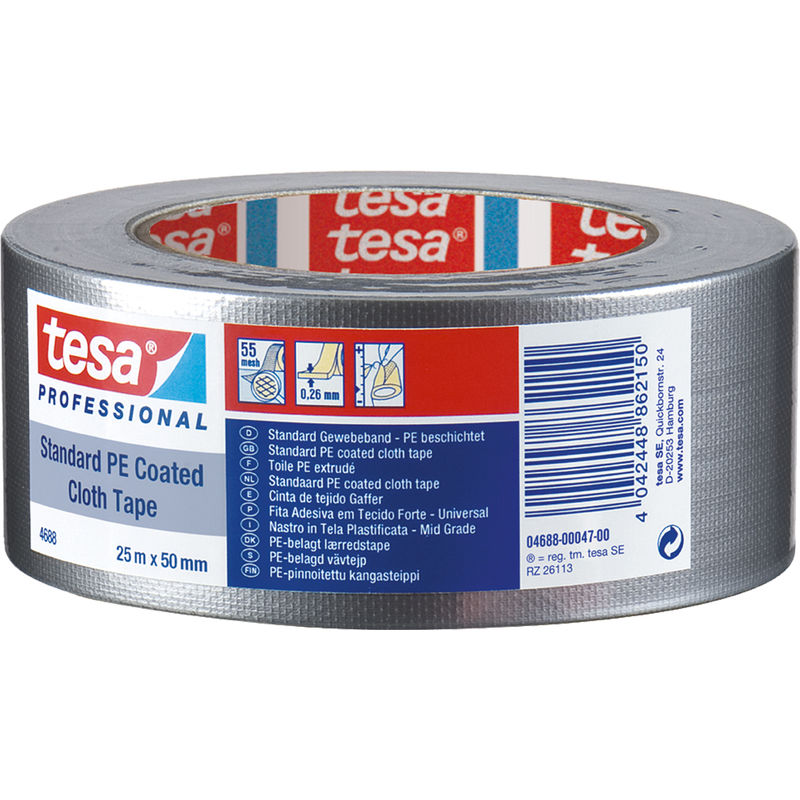 Tesa - Cinta Adh 50Mmx25Mt Americana Plata band Standard 4688