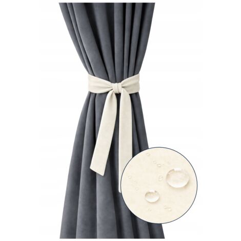 Cinta impermeable para cortina de 150×8 cm, color crudo.