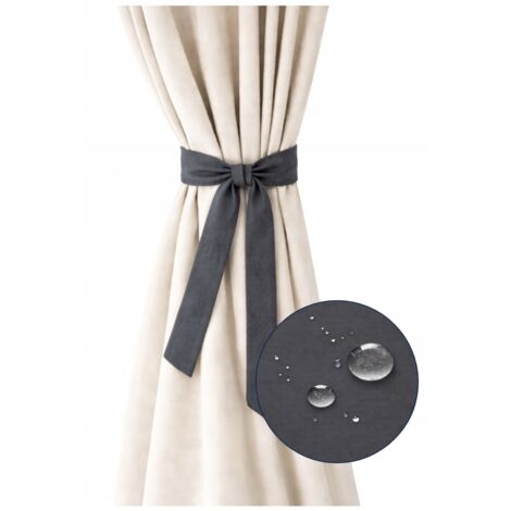 Cinta impermeable para cortina de 150×8 cm, grafito.