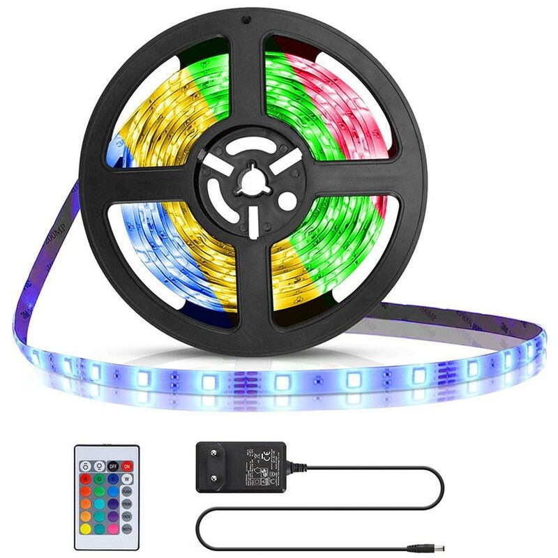 

Pack Cinta LED 5 Metros 30L / M 24W RGB multicolor IP65