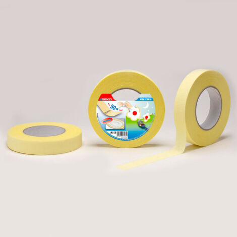 CINTA MASKING KREEP 50m x 25mm  PARA PINTAR LINEAS CIRCULARES Y CURVAS
