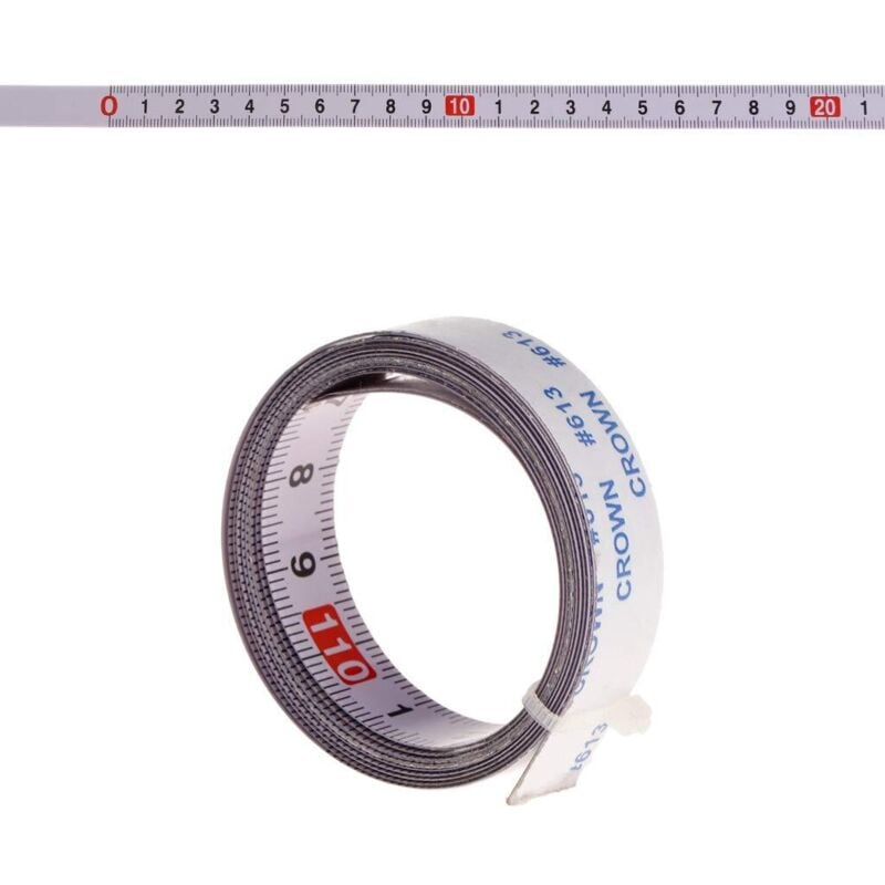Cinta métrica autoadhesiva de izquierda a derecha, de derecha a izquierda, en el centro de ambos lados 1/2/3/4/5M (1M, de izquierda a derecha)
