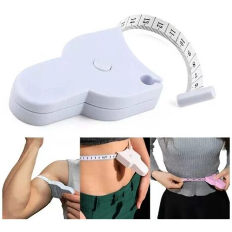 Cinta métrica blanca para ropa, cinta métrica doméstica, medida especial de cintura y piernas.