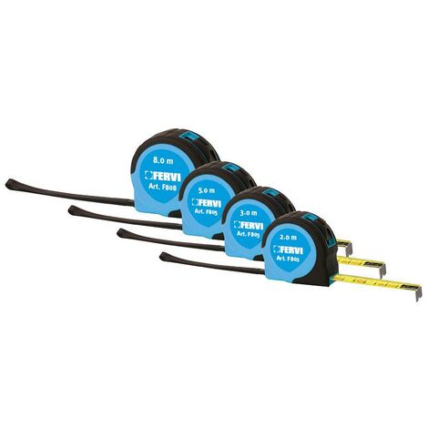 Cinta metrica de 2 mt con freno Fervi F802