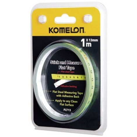 CINTA METRICA DE ACERO ADHESIVA ALTA VISIBILIDAD 1 M X 13 MM - 54980D