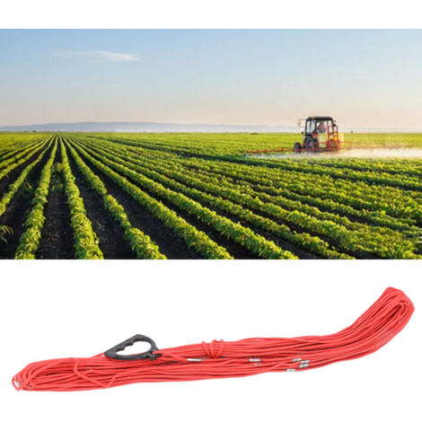 Cinta métrica industrial de nailon de 70 m con alambre metálico interno para uso en la construcción: fibra resistente al fuego, graduación en relieve, no retráctil.