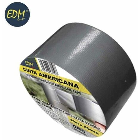 Cinta adhesiva impermeable americana de 50mm x 10m gris - Cablematic