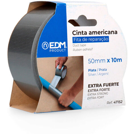 Cinta multiuso americana, 10m x 50mm, gris  EDM 47152